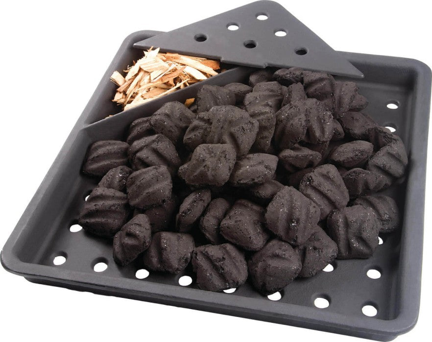 Napoleon 67732 Cast Iron Charcoal Grill & Smoker Tray - Heavy Duty BBQ Accessory for Outdoor Cooking, Camping, and Backyard Parties