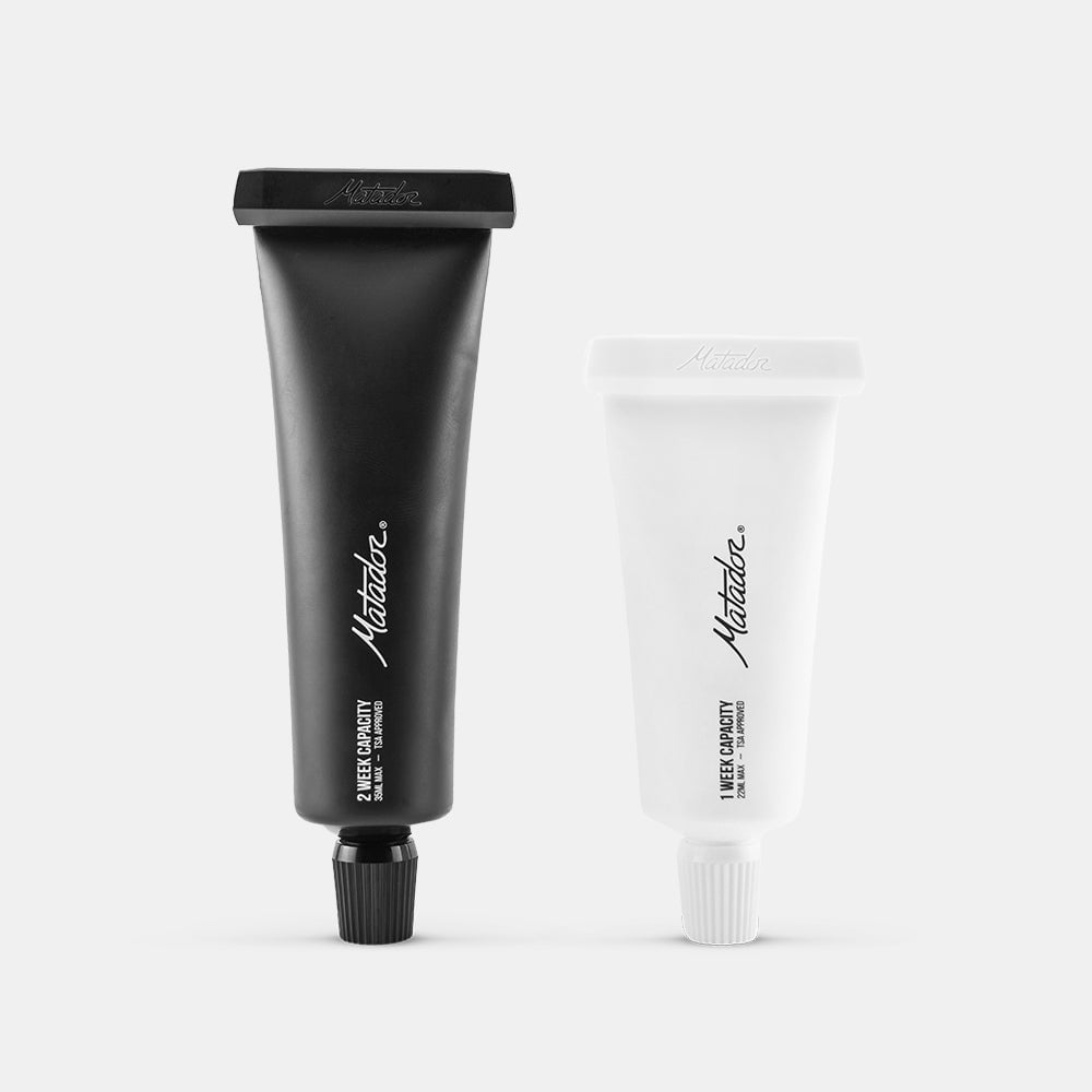 Matador Refillable Toothpaste Tubes - Eco-Friendly Travel Toothpaste Container for Camping, Hiking & Air Travel - BPA-Free Leak-Proof Design