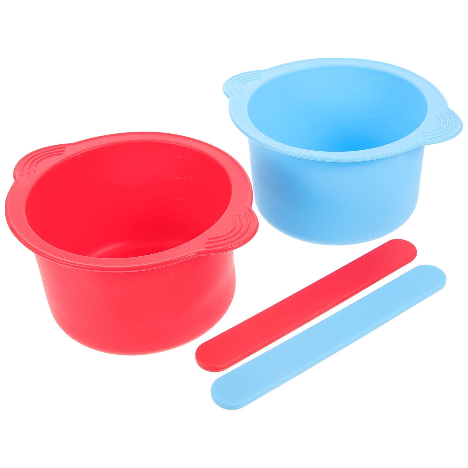 2-Pack Silicone Wax Warmer Bowls - Reusable Non-Stick Wax Melting Pot for Wax Warmers, Candle Making, Wax Beads - Perfect for DIY Aromatherapy, Spa & Home Use