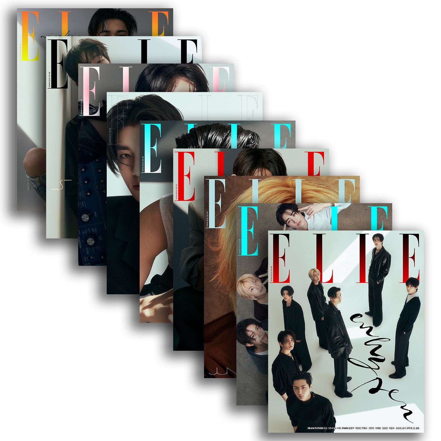 ENHYPEN ELLE Magazine April 2025 Issue - Kpop Merchandise, Korean Idol Collectibles for Fans & Gift Ideas