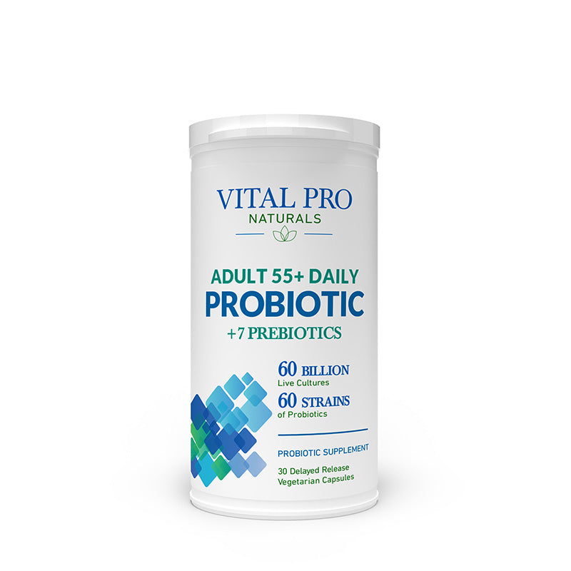 Best Probiotics for Adults 55+ - Daily Digestive Health Support for Seniors - Supports Gut Health & Immune System - Perfect for Active Lifestyles & Healthy Aging