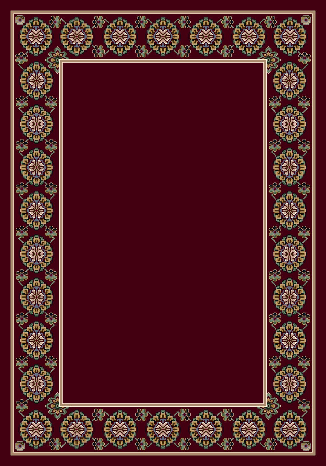 Milliken Design Center Kabul Garnet Rug Runner 2'4