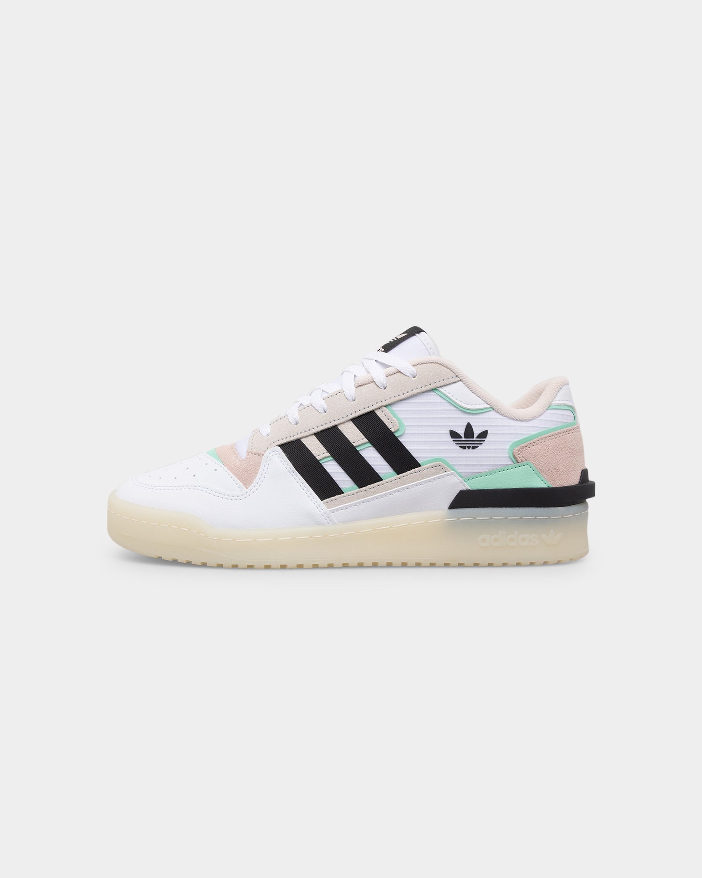 Adidas Forum Exhibit Low 2 Sneakers - White/Core Black Men's Casual Shoes for Walking, Running & Streetwear Fashion