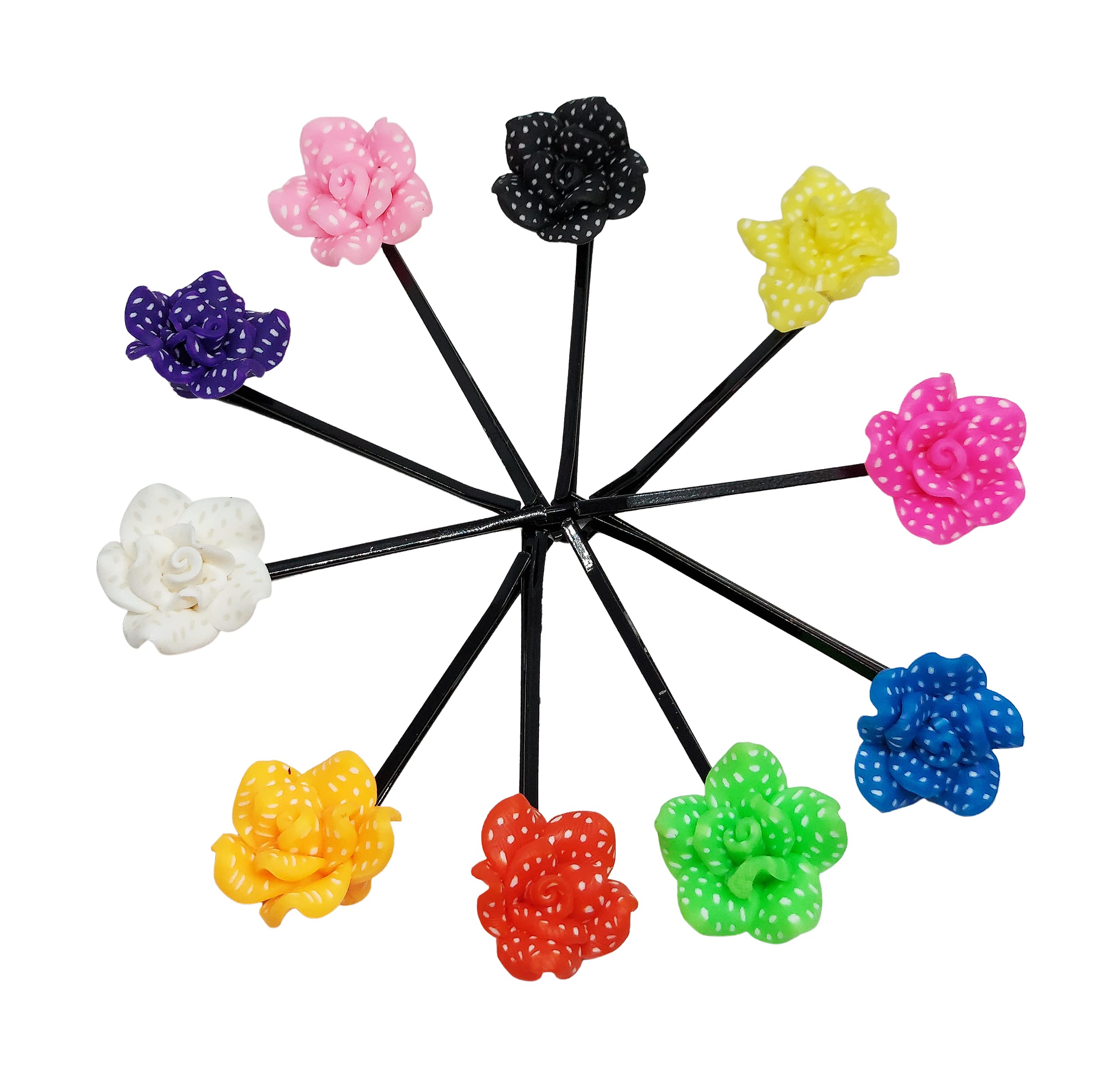 10PCS Floral Hair Pins - Elegant Side Hair Clips for Women & Girls | Perfect for Weddings, Parties & Everyday Styling