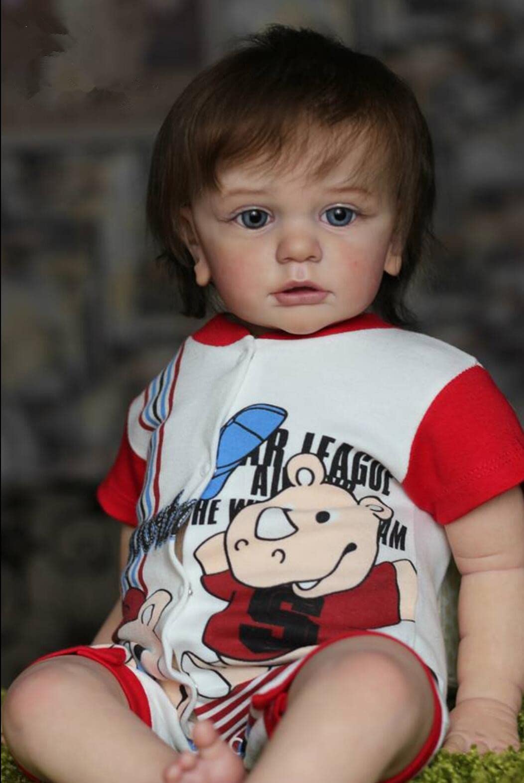 23 Inch Realistic Reborn Baby Doll - Lifelike Silicone Toddler Doll with Veins & Capillaries | Perfect for Collectors, Photography Props, and Therapy Use