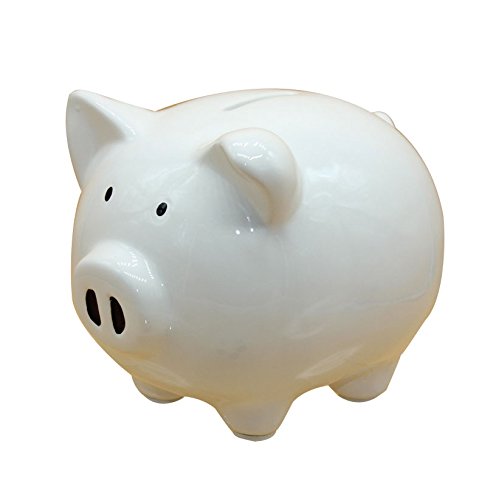 Personalized Ceramic Piggy Bank - Kids Savings Coin Bank for Nursery Decor & Baby Girl Gifts | Home & Party Use