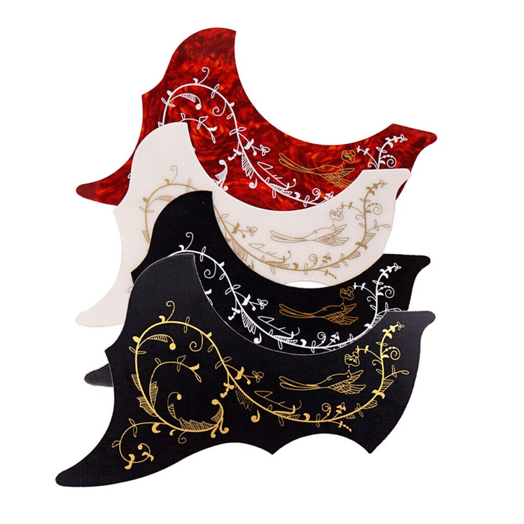 4pcs 40/41'' Acoustic Guitar Pickguard Scratch Plate Replacement Parts for Folk Guitar - Perfect for DIY Guitar Repair and Maintenance