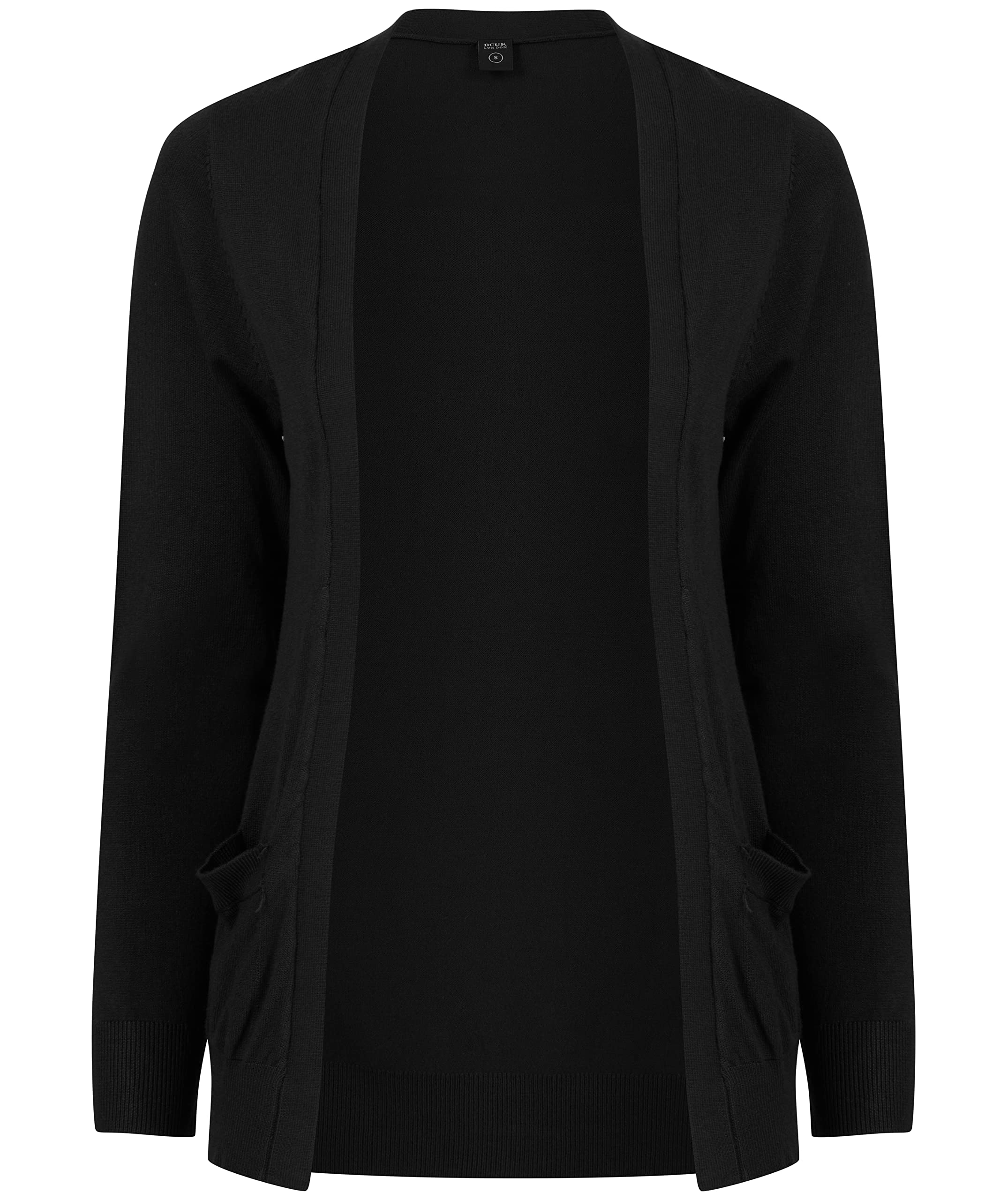 BCUK LONDON Women's Lightweight Open Front Cardigan Sweater - Perfect for Office, Casual Outfits & Layering in Spring/Fall