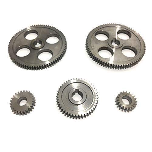 5Pcs/Set CJ0618 Machine Tool Metal Gears for Micro-Lathe & Metal Cutting - Precision Replacement Parts for DIY Lathe Projects & Small Machining Workshops