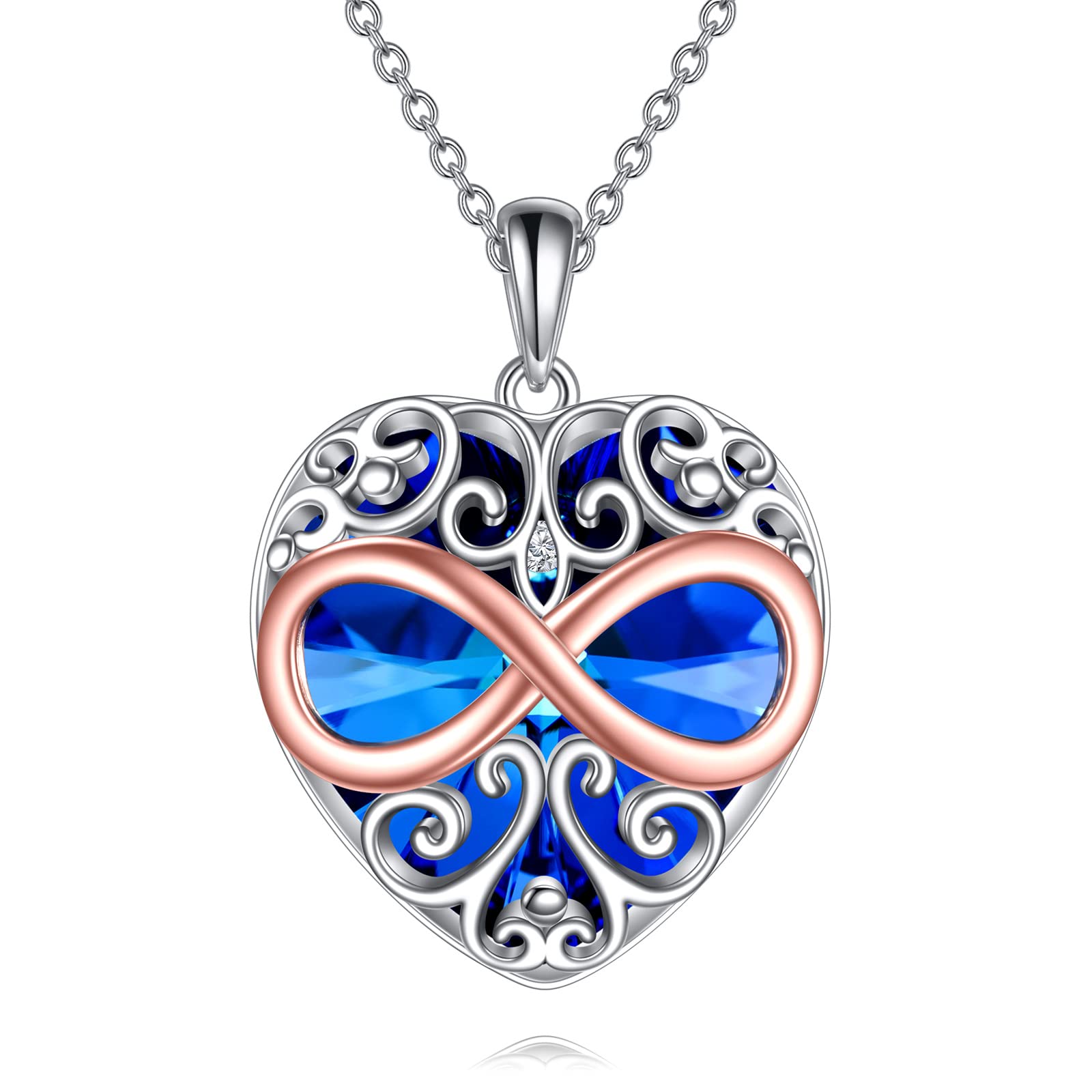 YFN Sterling Silver Heart Necklace for Women - Elegant Jewelry Gift for Mom, Wife, Daughter | Perfect for Birthday, Anniversary & Valentine's Day | Everyday Wear & Special Occasions