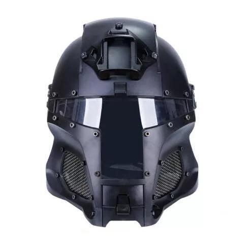 WST Full Face Medieval Tactical Helmet - Authentic Knight Helmet for LARP, Cosplay & Reenactment - Perfect for Renaissance Fairs, Historical Events & Medieval Combat Training