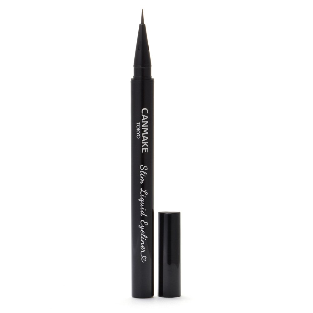 Canmake Waterproof Slim Liquid Eyeliner - Long Lasting Black Eyeliner for Precise Lines & Smudge-Proof Makeup | Perfect for Daily Use, Parties & Special Occasions
