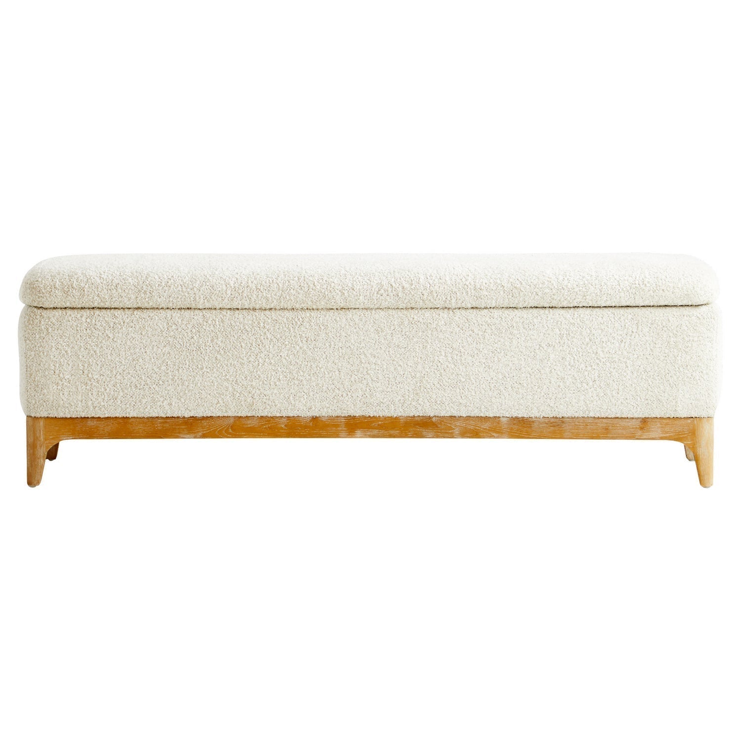 Cyan Design 11380 Diascia Bench - White & Cream Upholstered Indoor/Outdoor Bench for Patio, Garden, or Entryway Decor