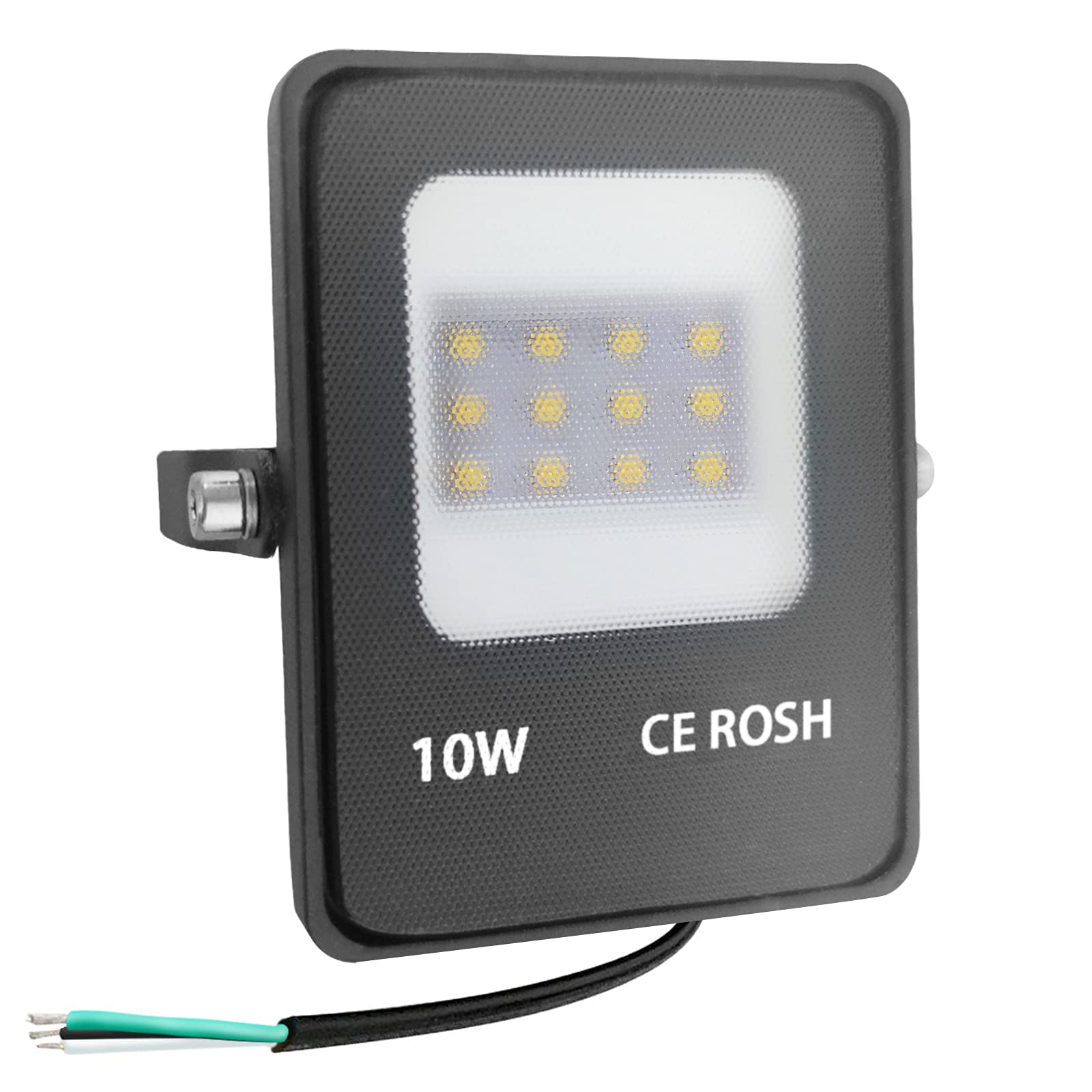 10W LED Flood Lights - 1000LM Super Bright, IP66 Waterproof Outdoor Security Lights - 5000K Daylight White for Yard, Garden, Garage, Playground, Patio & Driveway Lighting | Energy-Efficient Work Lights for Home & Commercial Use