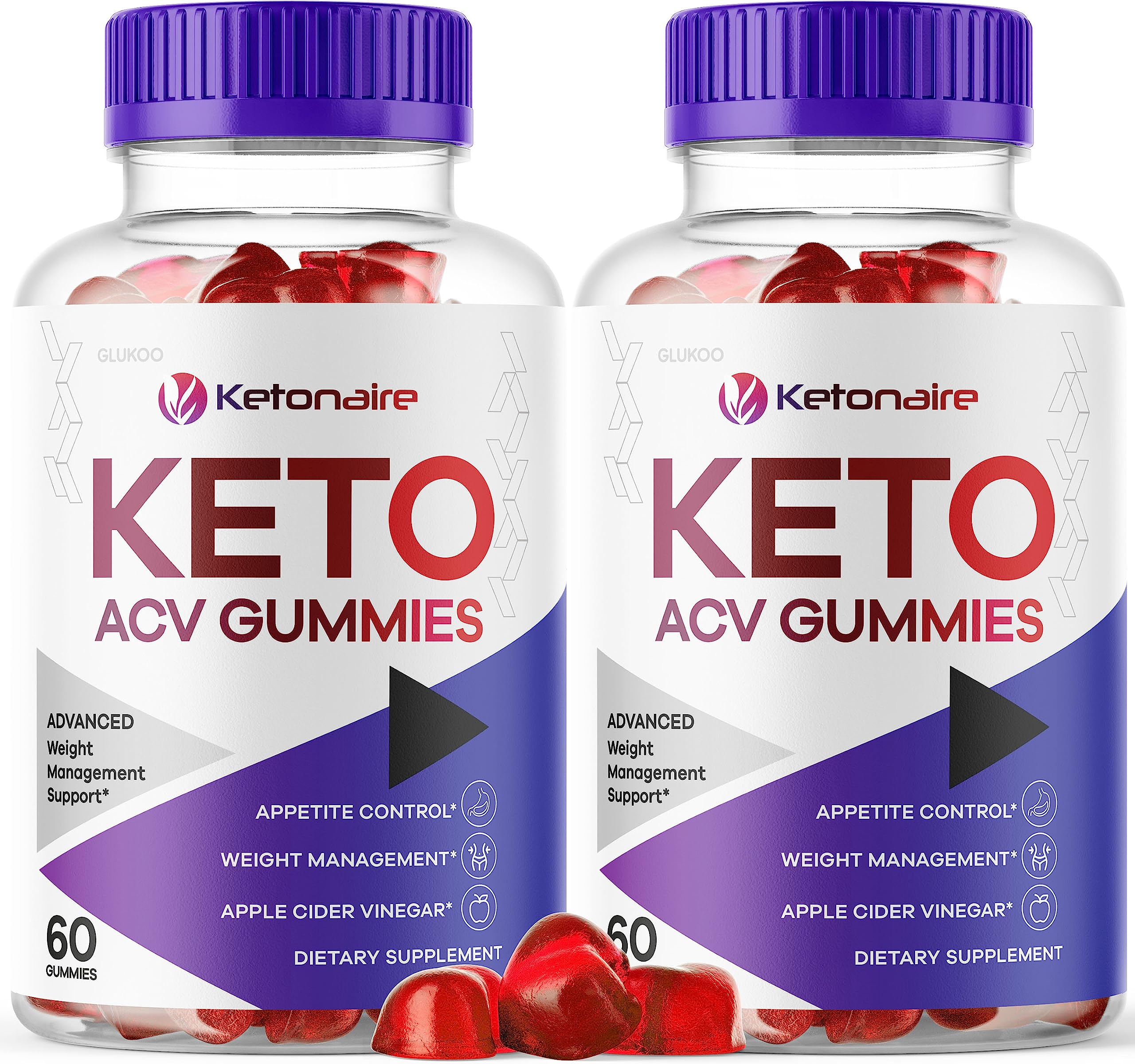 Ketonaire Keto ACV Gummies (2 Pack) - Apple Cider Vinegar Supplement for Weight Loss & Energy Boost - Supports Ketosis & Digestion - Perfect for Keto Diet & Healthy Lifestyle