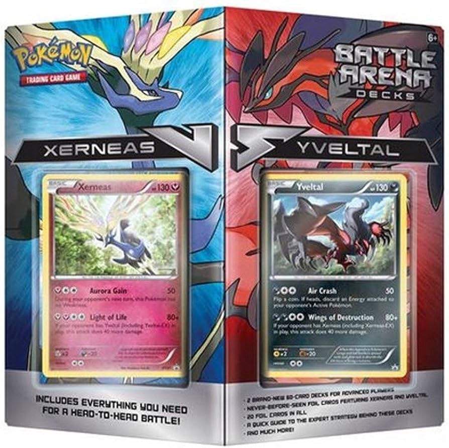 Pokemon Battle Arena Decks: Xerneas Vs Yveltal Trading Card Game Set - Perfect for Competitive Play & Collectors