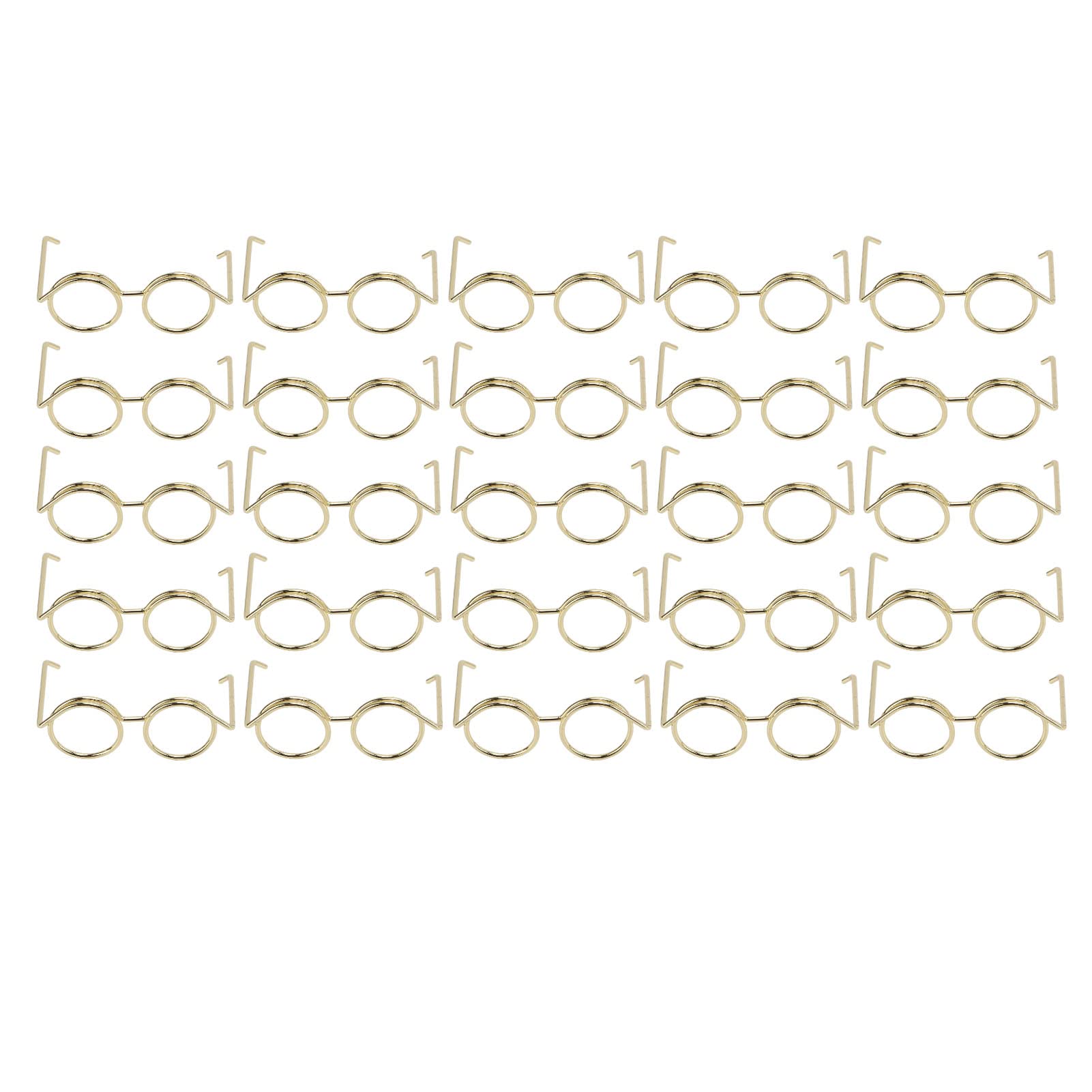 Gold Paper Clips 25Pcs - Iron Office Supplies for File Organization & Document Sorting
