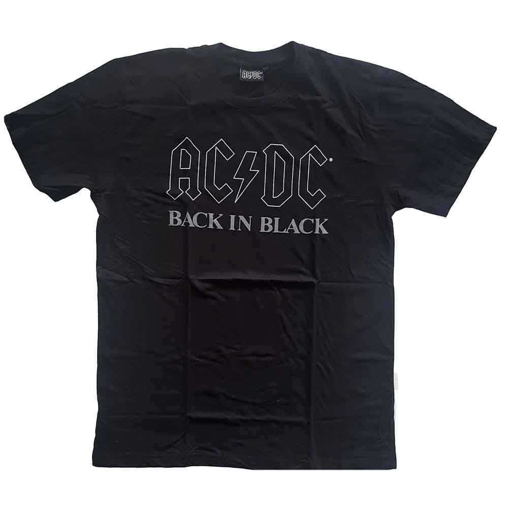 AC/DC Back In Black Vintage Rock Band T-Shirt - Classic Tour Merch for Concerts & Music Fans