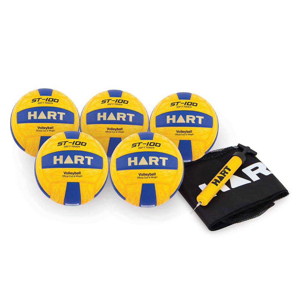 HART ST 100 Volleyball Set - Premium Volleyball Equipment for Indoor & Outdoor Games - Perfect for Beach, Backyard, and Court Play