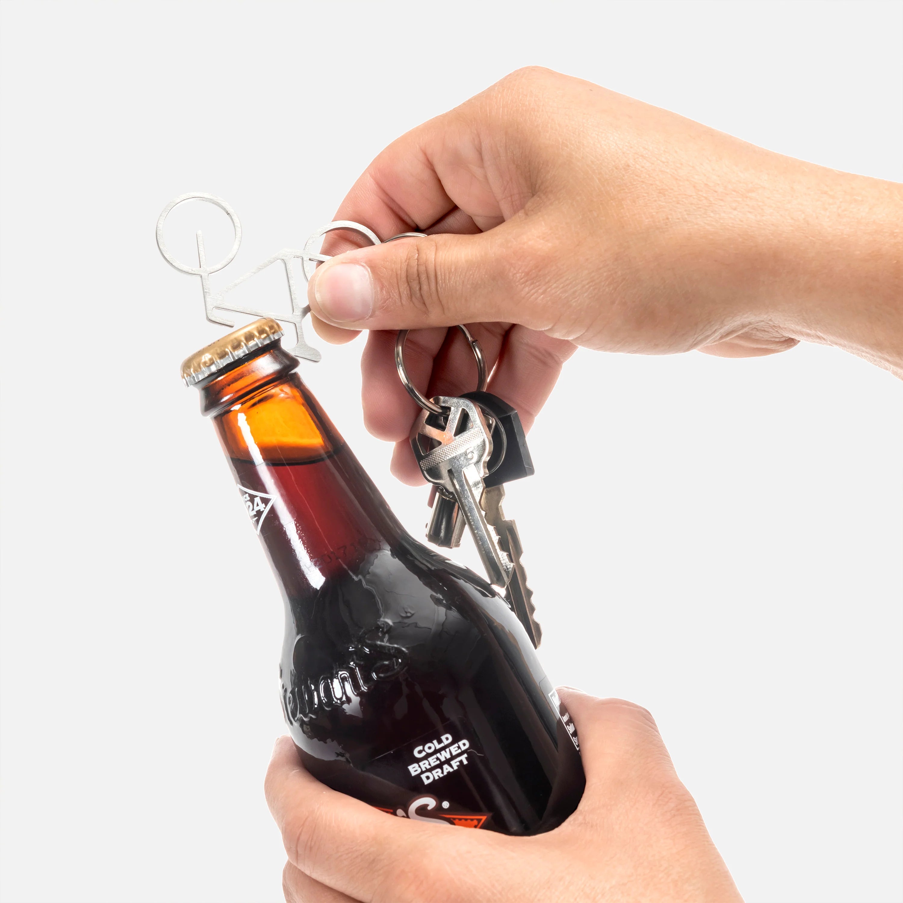 Durable Bike Keychain with Bottle Opener - Multi-Functional Cycling Accessory for Keys & Outdoor Adventures - Perfect for Cyclists, Camping & Everyday Use