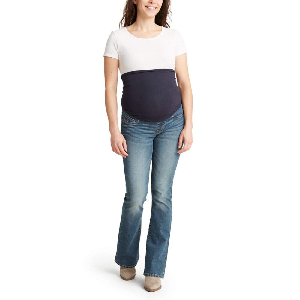 Signature by Levi Strauss & Co. Gold Label Women's Maternity Bootcut Jeans - Comfortable Stretch Denim Pants for Pregnancy - Perfect for Work, Casual Wear & Everyday Maternity Outfits