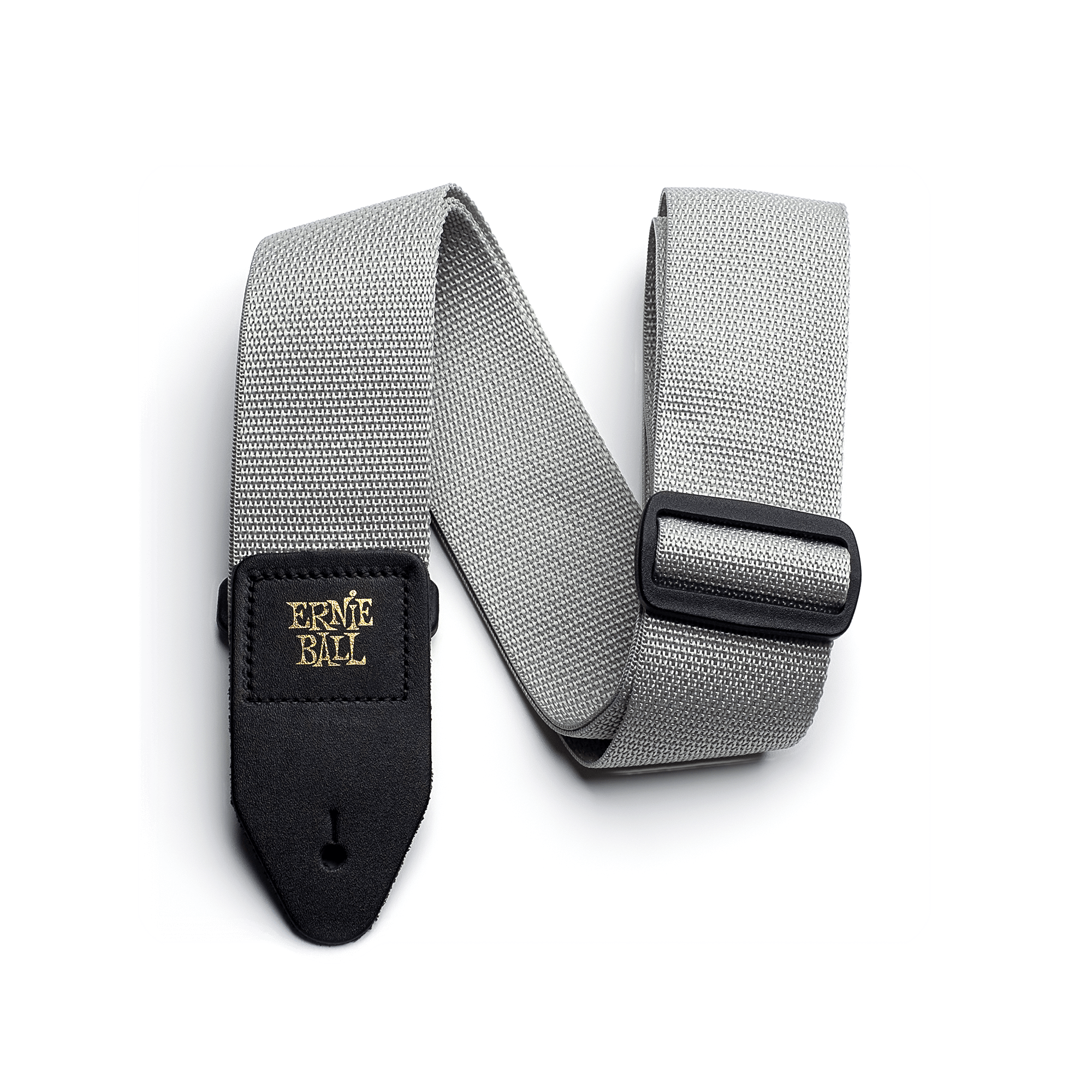 Ernie Ball Gray Polypro Guitar Strap - Adjustable & Comfortable Guitar Shoulder Strap for Electric, Acoustic, and Bass Guitars - Perfect for Live Performances, Studio Sessions, and Practice