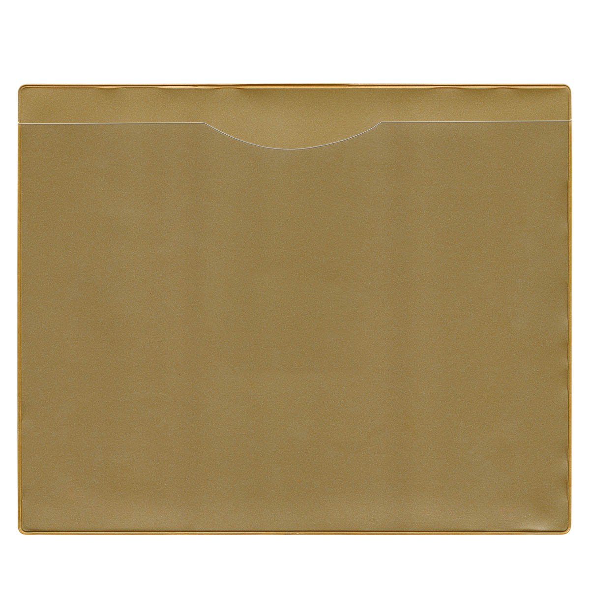 StoreSMART Heavy Duty File Jackets - 200-Pack Gold Plastic Back & Clear Front - Office Document Organization for Filing, Storage & Business Use - FJ85PQGOLD-200