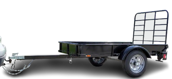 DK2 MMT4X6 1295 lbs Capacity 4 ft x 6 ft Flatbed Trailer - Heavy Duty Utility Trailer for Hauling, Construction & Farm Use