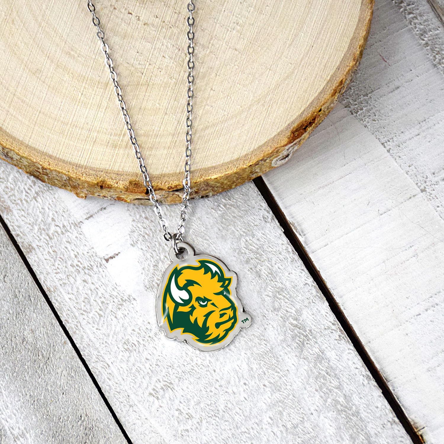 NCAA North Dakota State University Fan Necklace - Bison Pride Jewelry for Women & Men - Perfect for Game Day, Graduation & School Spirit Gifts