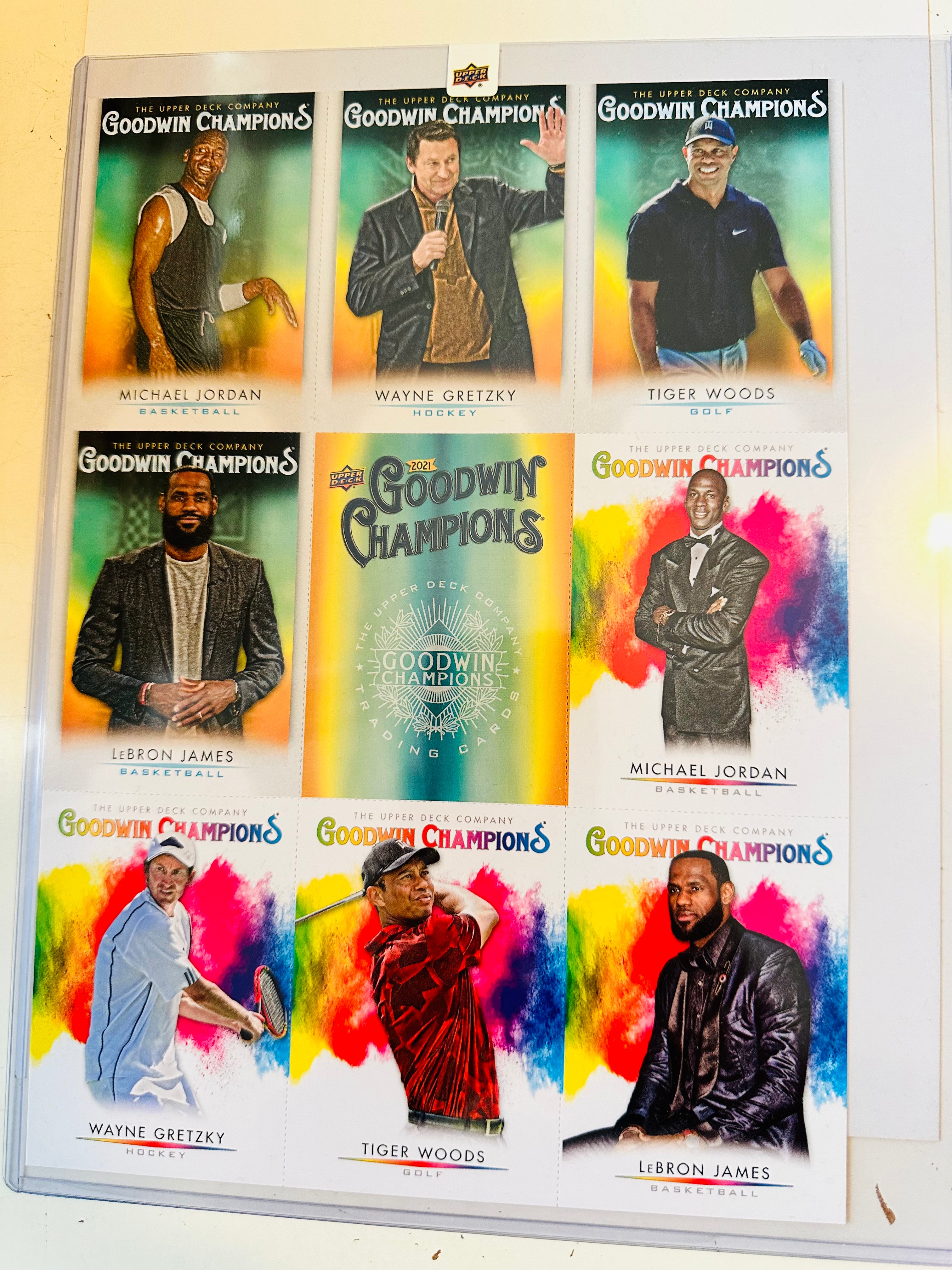 2022 Upper Deck Goodwin Champions Rare Sports Legends Trading Cards Sheet - Collectible Memorabilia for Fans & Investors