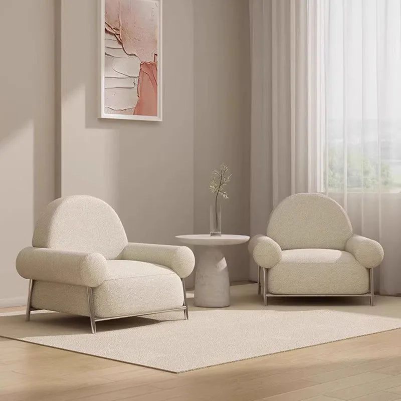 Modern White Poltronas Living Room Chair - Stylish & Comfortable Accent Seating for Home, Office, or Lounge Decor