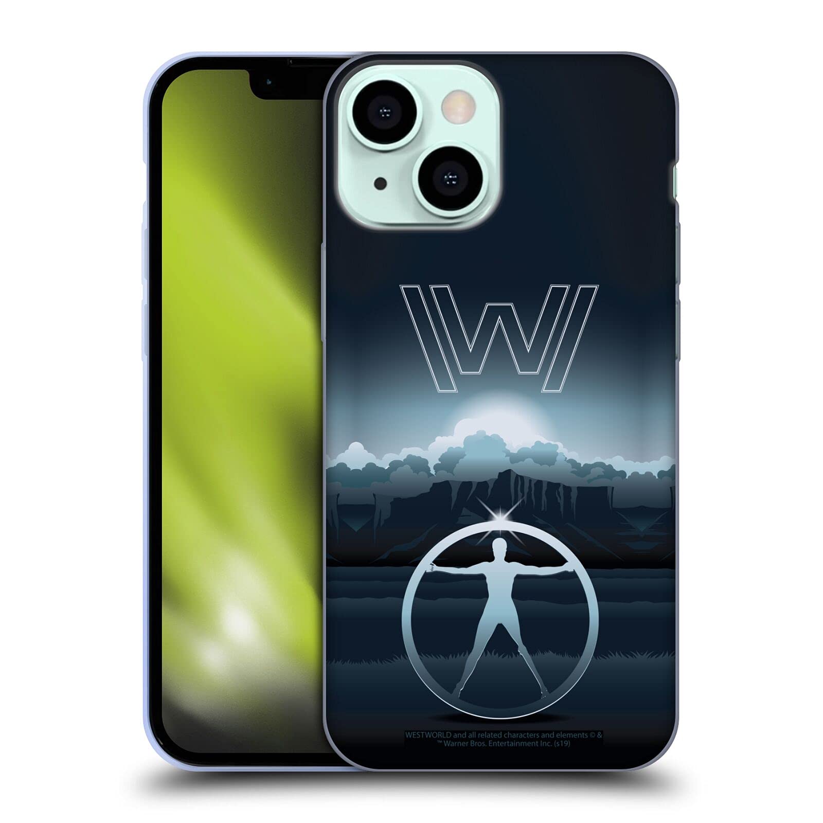 Officially Licensed Westworld The Vitruvian Man iPhone 13 Mini Case - Soft Gel Protective Cover with Premium Graphics - Perfect for Fans, Daily Use & Gift Giving