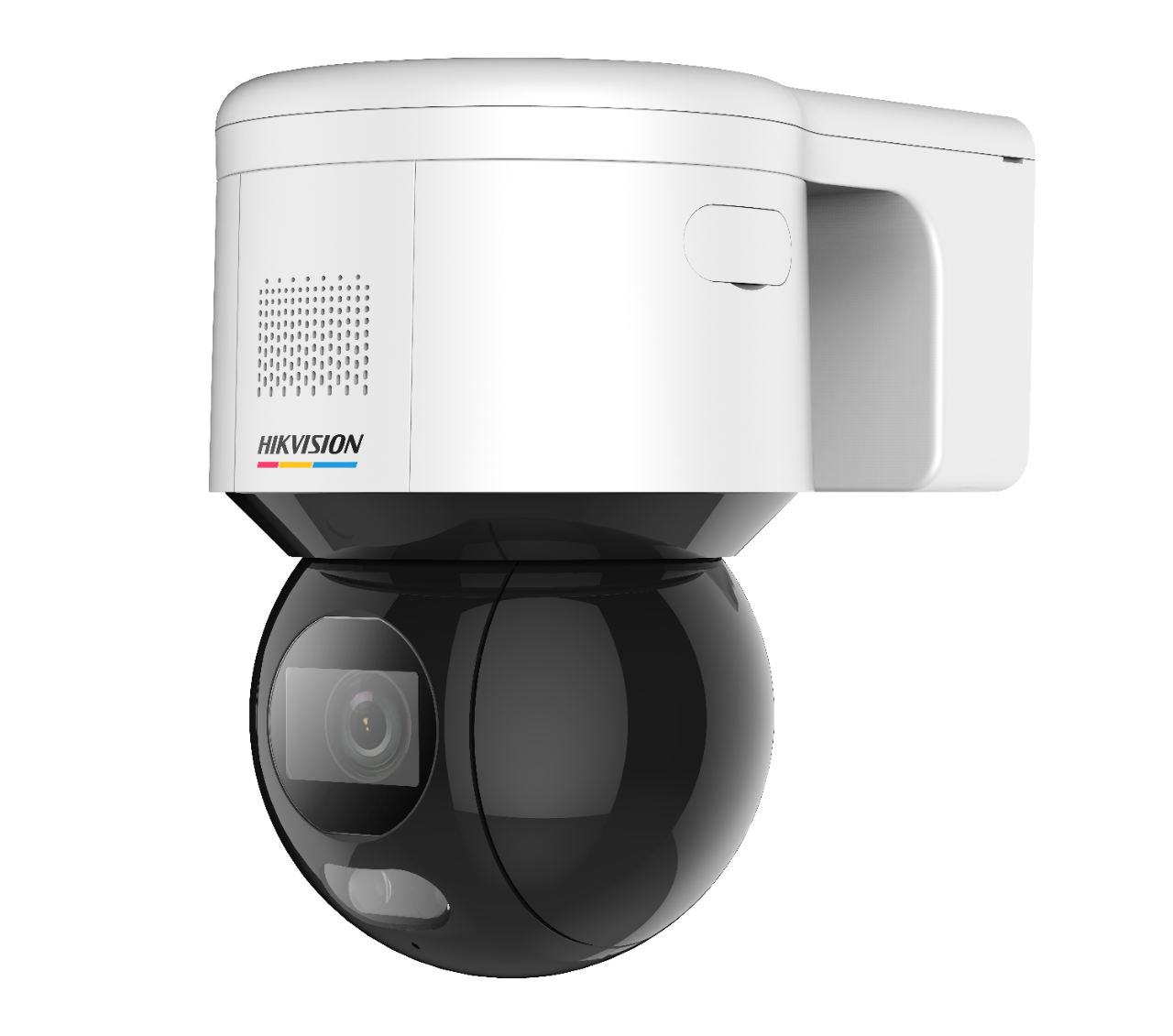 4MP DS-2DE3A400BW-DE ColorVu Pan Tilt Security Camera with Wall Mount | Outdoor Surveillance, Home & Business Security, Night Vision Monitoring