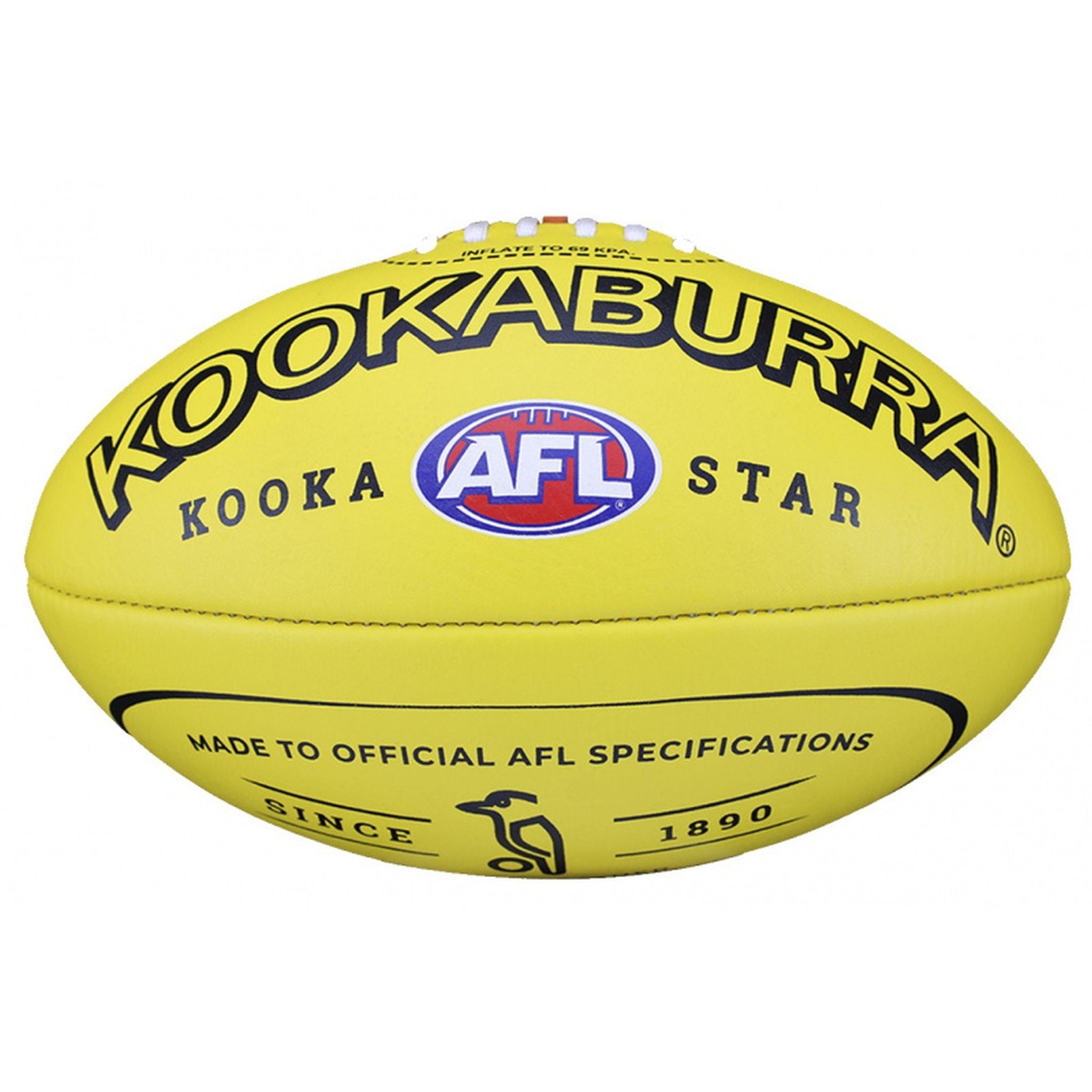 Kookaburra Star Red Football - Official Size & Weight for Training & Matches - Perfect for Soccer, Rugby, and Field Hockey Practice