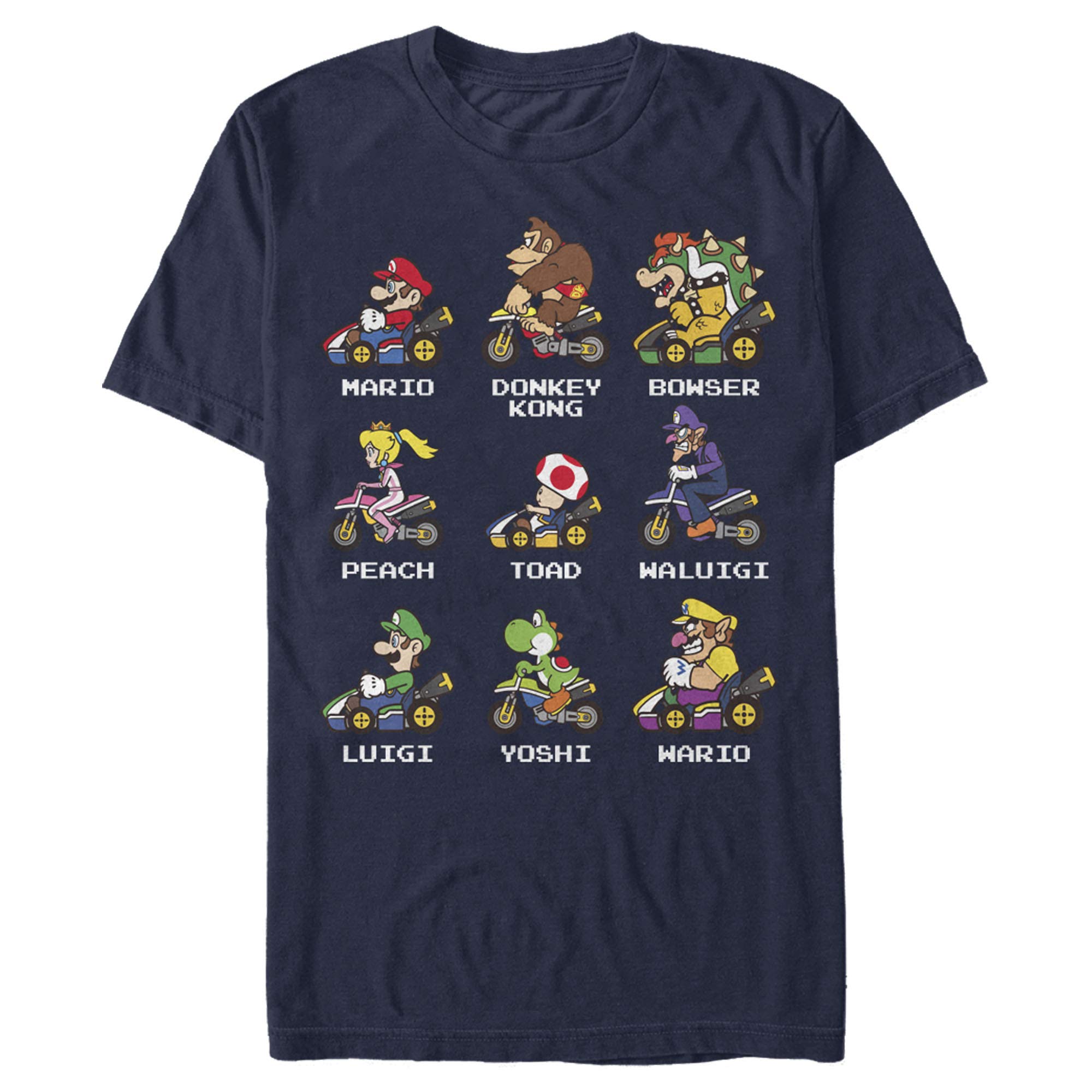 Nintendo Mario Kart Men's Graphic T-Shirt - Official Licensed Video Game Tee for Casual Wear & Gaming Fans