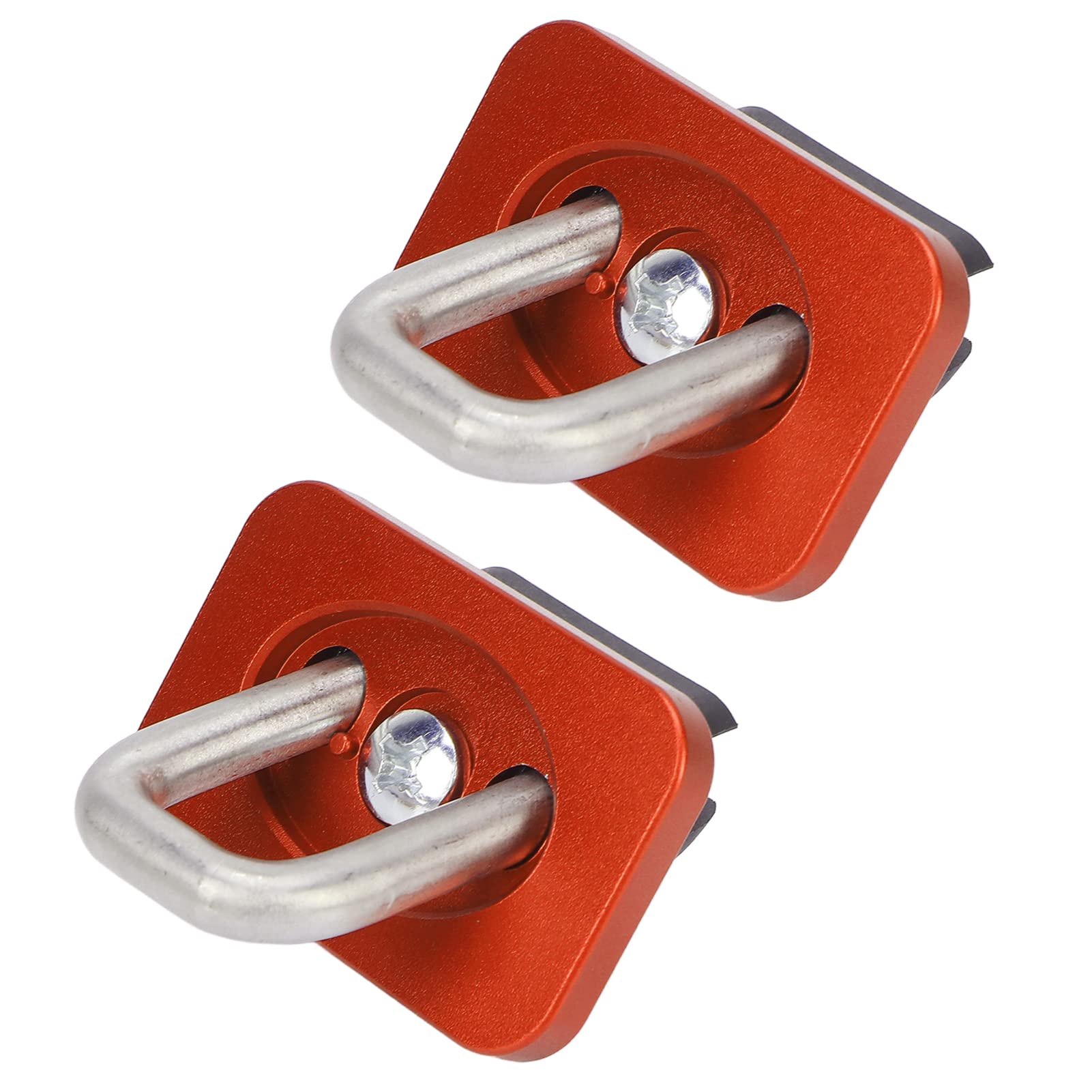Rustproof Heavy Duty Truck Bed Tie Down Anchors - 1000 LBS Capacity, Durable Side Wall Anchors for Car Accessories, Replacement for Sierra (Orange) - Perfect for Securing Cargo in Pickup Trucks, Trailers & Off-Road Vehicles
