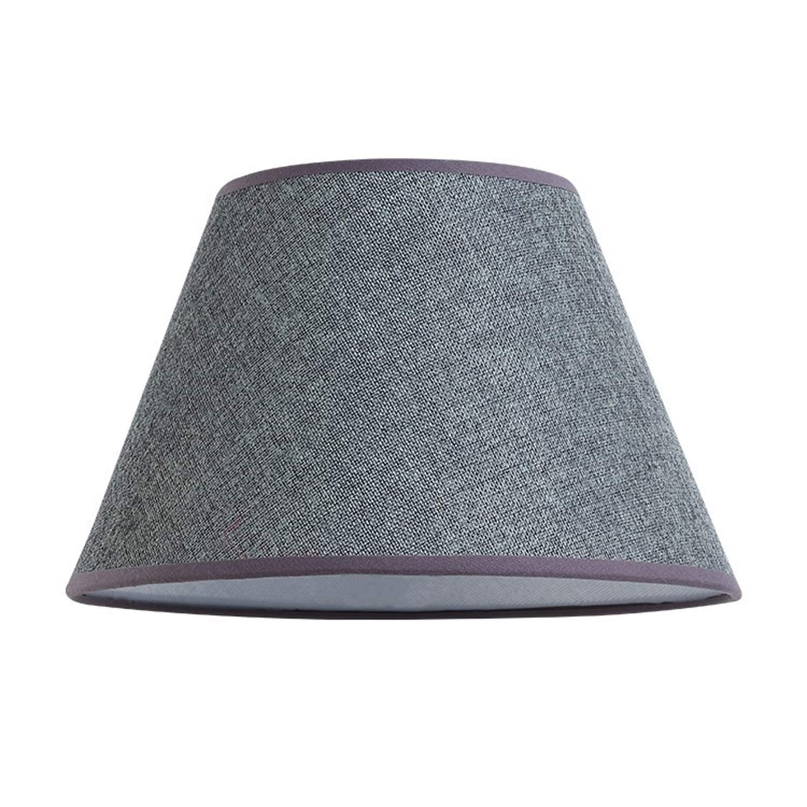 Gray Barrel-Shaped Linen Fabric Lampshade - E27 Cream Table Lamp Shade 30cm for Living Room & Bedroom - Perfect for Table Lamps, Floor Lamps & Home Decor