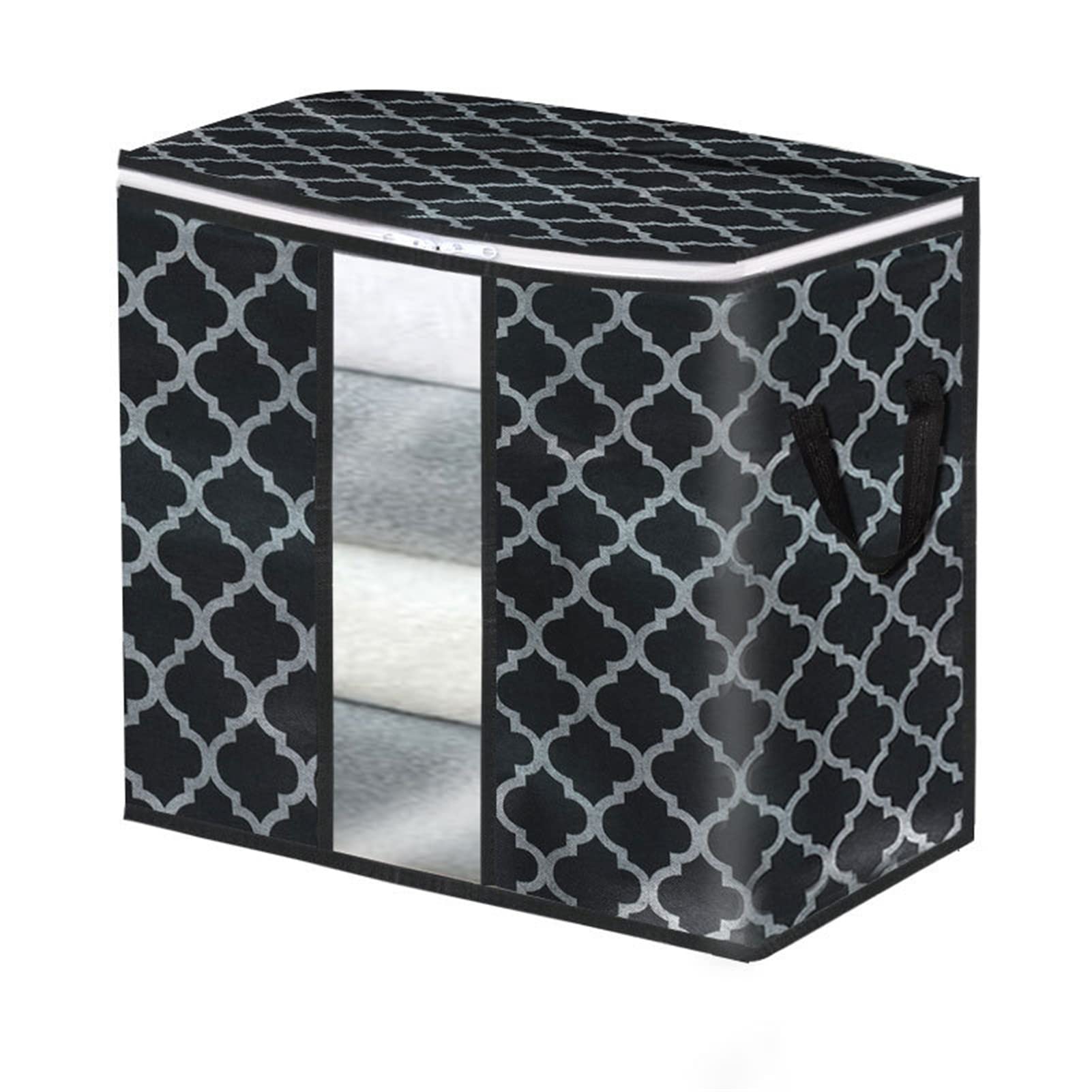 VALINK Foldable Storage Bins with Visual Window - Large Capacity Dustproof Closet Organizer for Clothes, Blankets & Seasonal Items | Perfect for Bedroom, Closet & Travel Storage Organization