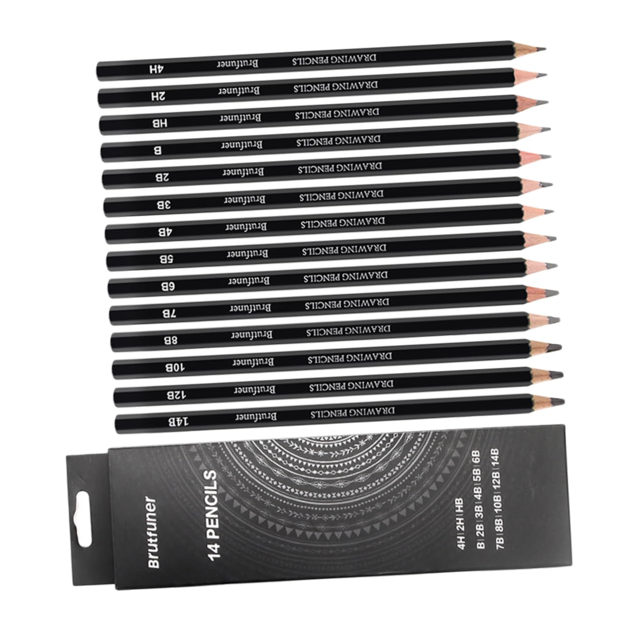 TEHAUX 56 Pcs Sketch Pencils Set - Professional Graphite Drawing Pencils for Artists, Shading, Sketching & Portraits - Portable Wooden Art Pencils for Beginners & Professionals - Perfect for Classroom, Studio & Outdoor Drawing