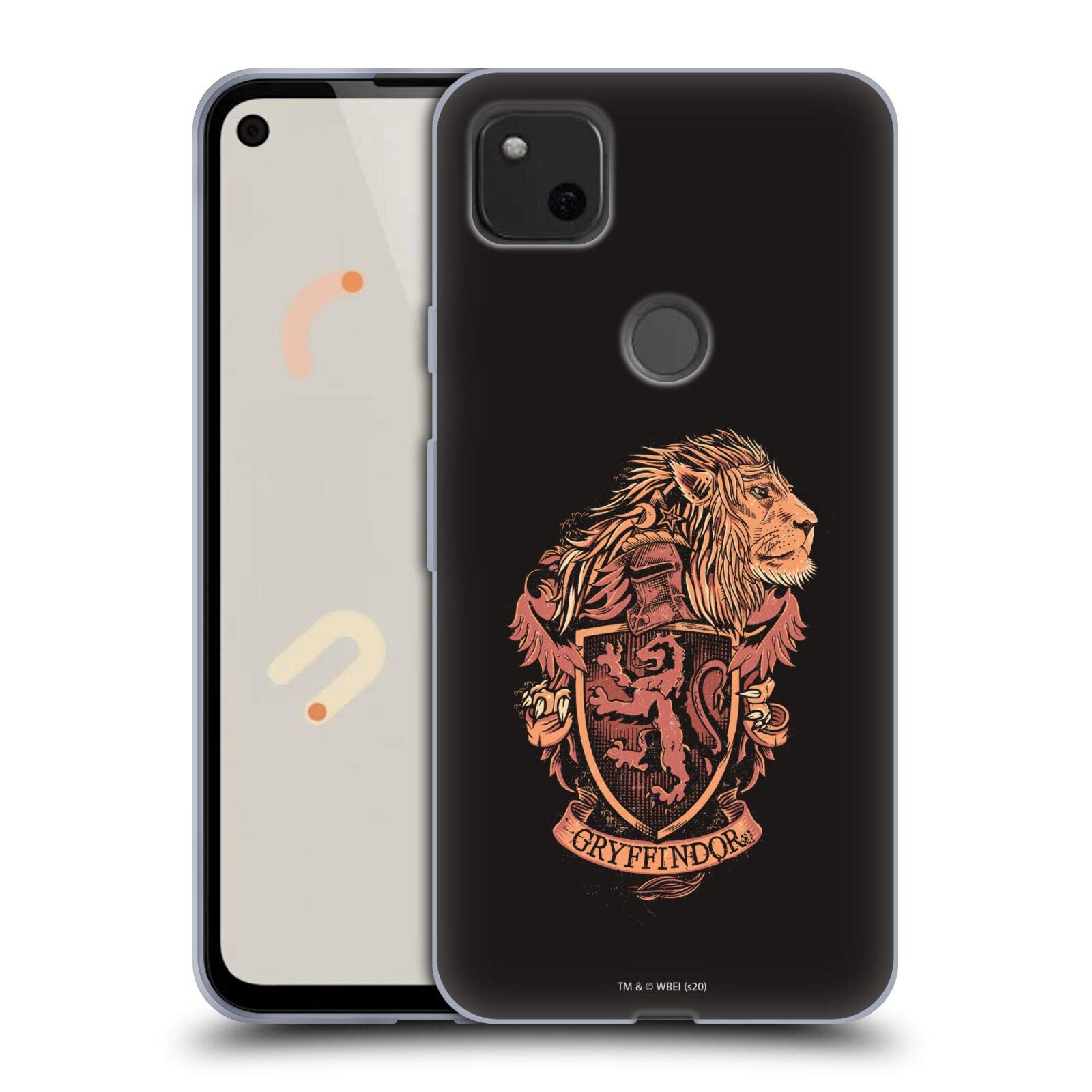 Harry Potter Gryffindor Case for Google Pixel 4a - Deathly Hallows Design for Fans