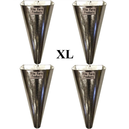 4 Pack Extra Large Poultry Killing Cones - Heavy Duty Restraining & Processing Cones for Turkey, Goose, Duck (Ideal for Home Butchering, Farm Use & Hunting Prep)