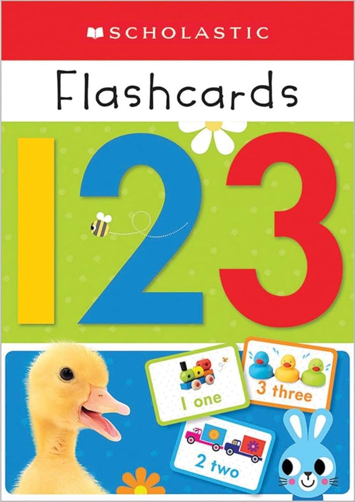 Scholastic Early Learners 123 Flashcards - Alphabet & Number Learning Cards for Toddlers & Preschoolers - Perfect for Homeschooling & Classroom Activities