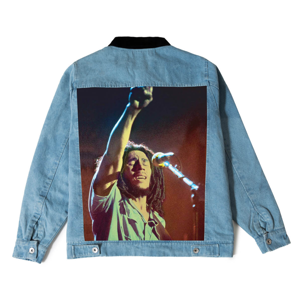 Primitive x Bob Marley Stand Up Jacket - Vintage Graphic Hoodie for Men & Women - Perfect for Concerts, Streetwear & Casual Outfits