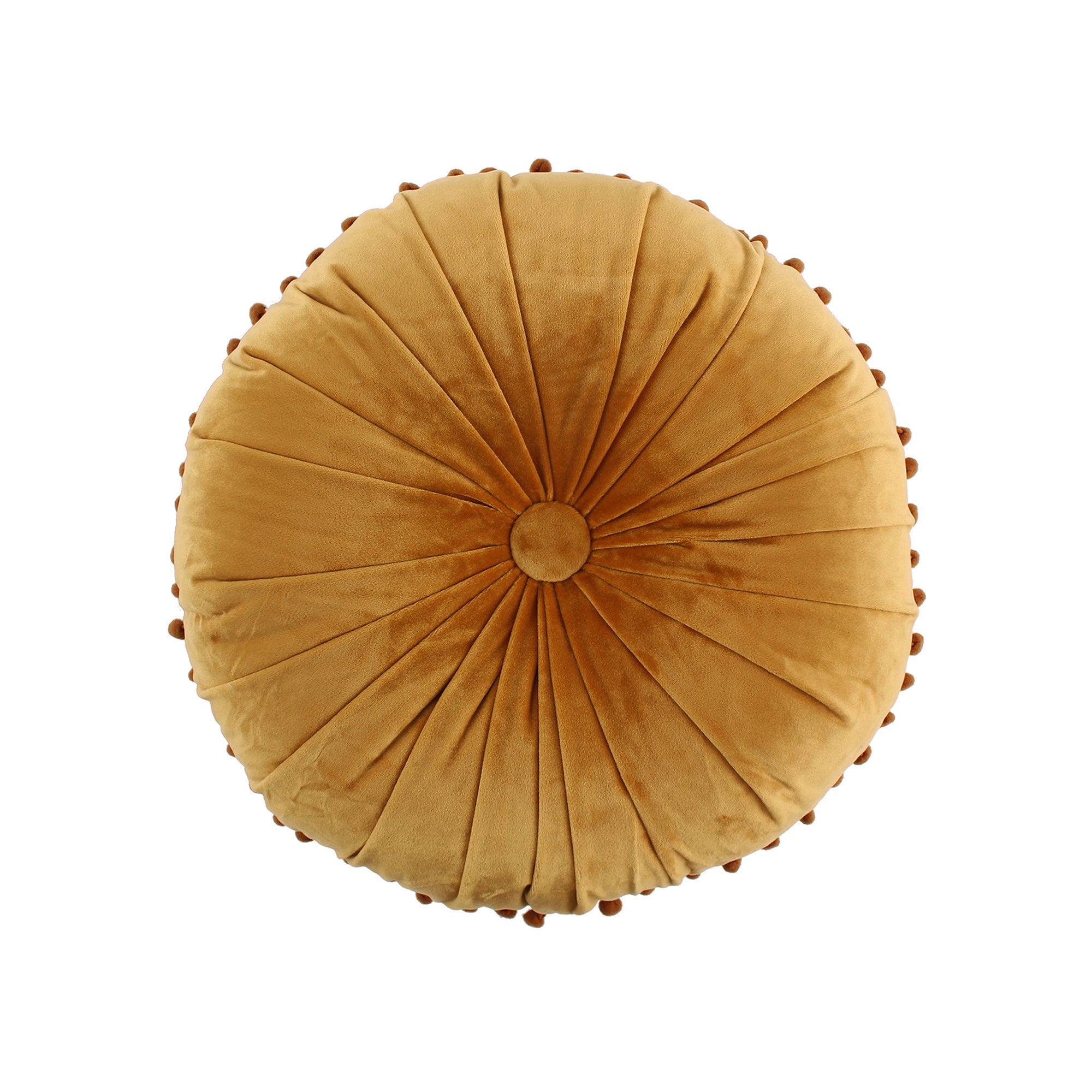 Luxury Kimpton Velvet Round Pillow - Soft & Stylish Decorative Throw Pillow for Sofa, Bed, or Nursery - Perfect for Home Decor, Living Room Accent, and Cozy Comfort