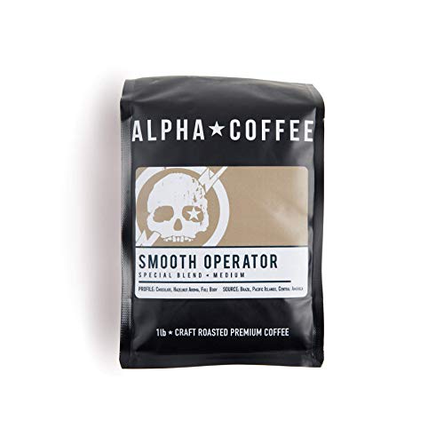 Alpha Coffee - Smooth Operator - 16 oz Premium Gourmet Medium Roast Drip Grind Coffee | Veteran Owned Small Batch Roasted | 100% Arabica Beans (Special Blend) | Perfect for Home Brewing, Office & Gifts
