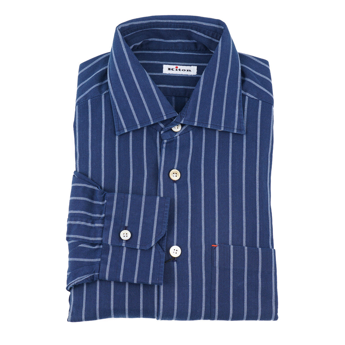 Kiton Slim Fit Soft Jersey Cotton Shirt for Men | Premium Comfort Dress Shirt | Perfect for Business Casual & Office Wear