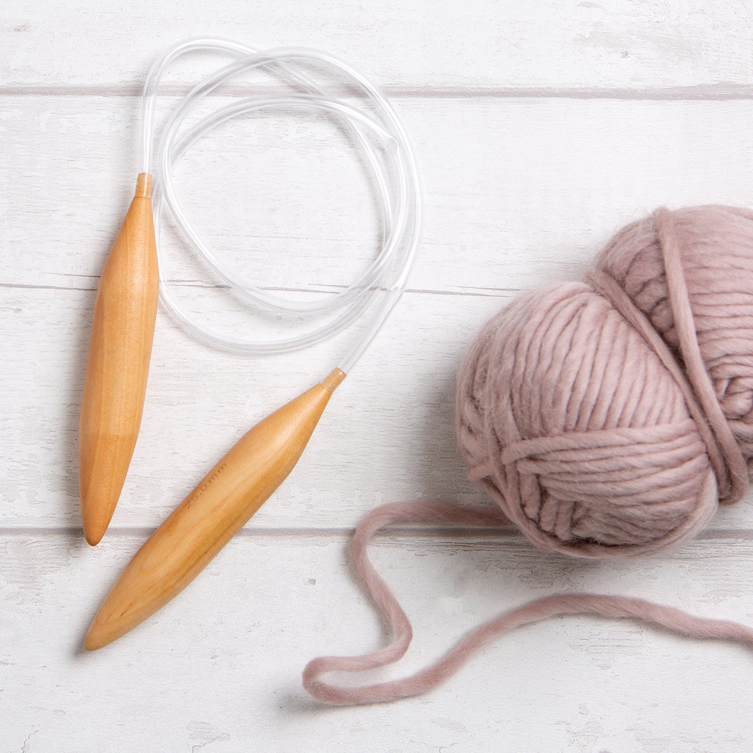 Large Circular Knitting Needles 20mm x 120cm - Premium Bamboo Knitting Needles for Sweaters, Scarves & Blankets - Perfect for Chunky Yarn Projects & DIY Knitting