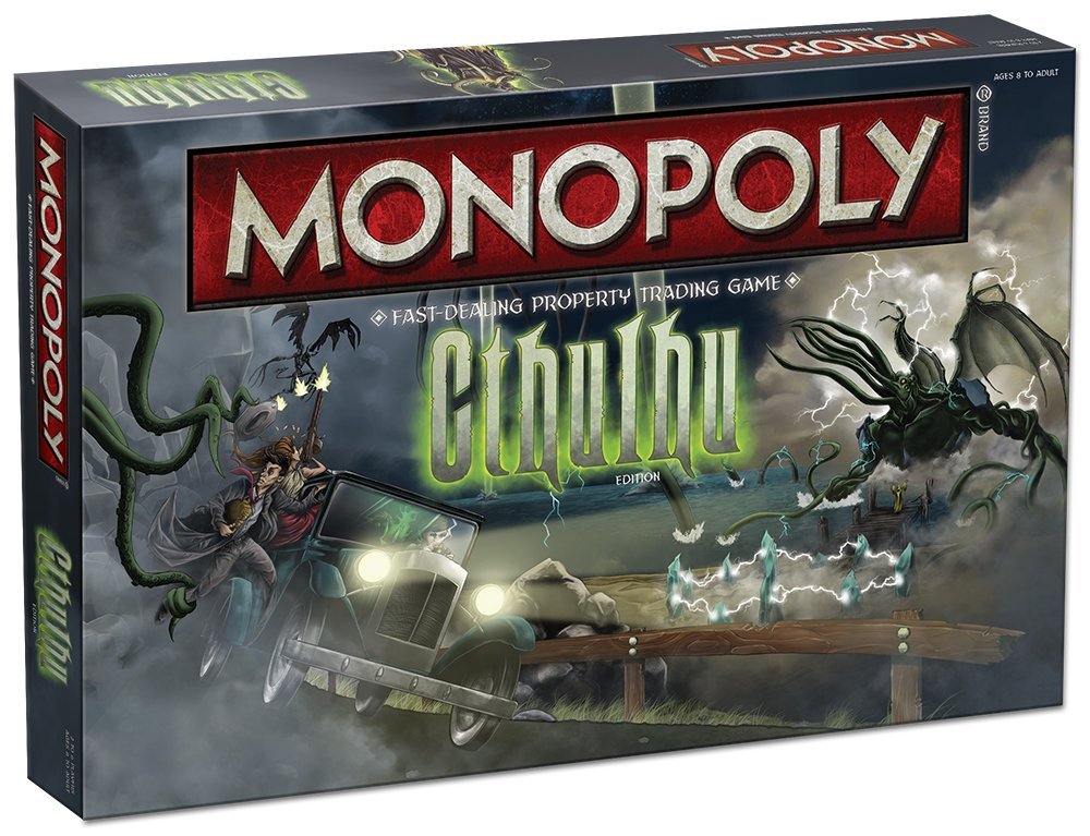 Cthulhu Monopoly Board Game - Horror Themed Strategy Game for Adults & Teens - Perfect for Game Nights, Halloween Parties & Lovecraft Fans