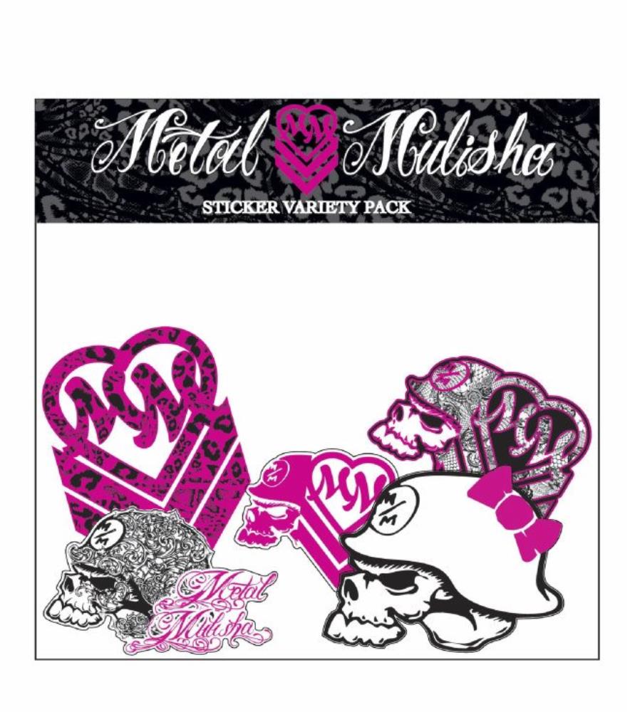 Metal Mulisha Maiden Variety 5-Piece Pack - Premium Women's Fashion Set for Streetwear & Motorcycle Riding