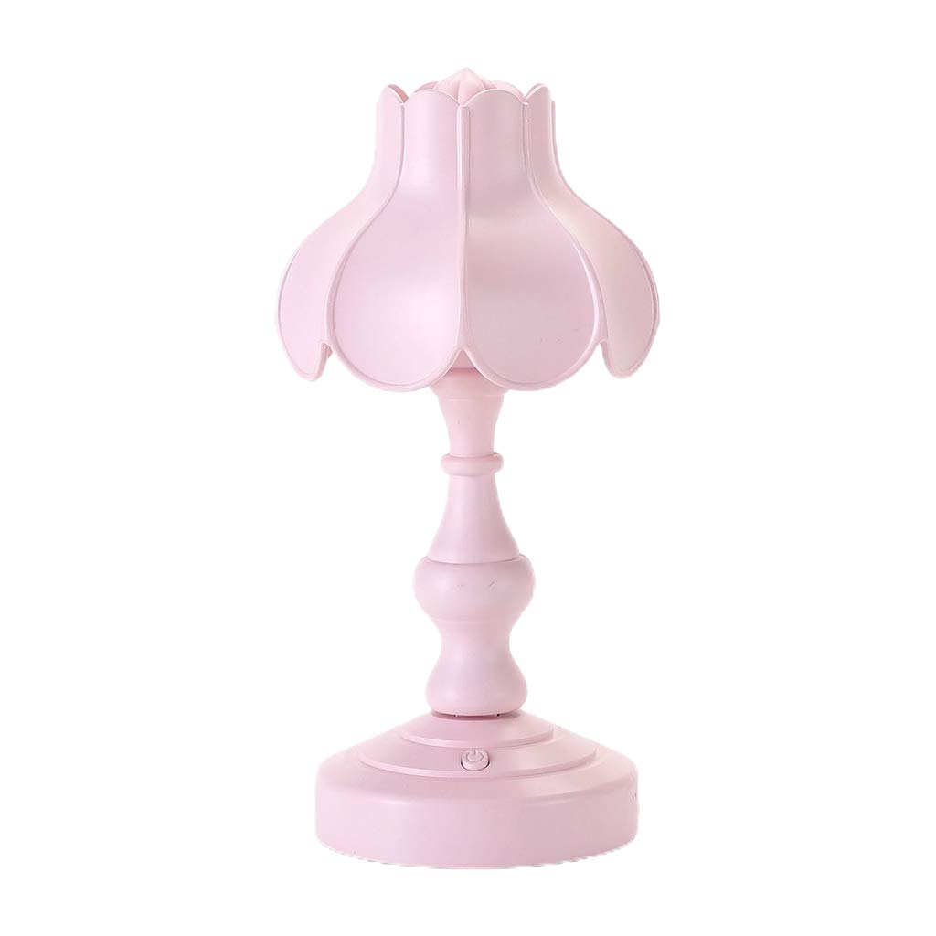 Creative Retro Lotus Leaf Lampshade - Touch Control Desk Lamp with 3 Light Modes, USB Powered Night Light for Bedroom, Office & Study Room Decor